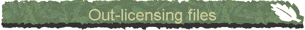 Out-licensing files